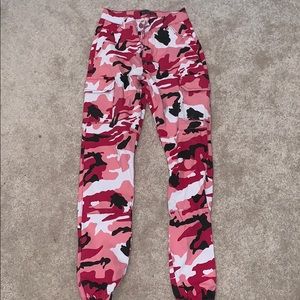 Pink Camo Cargo Pants